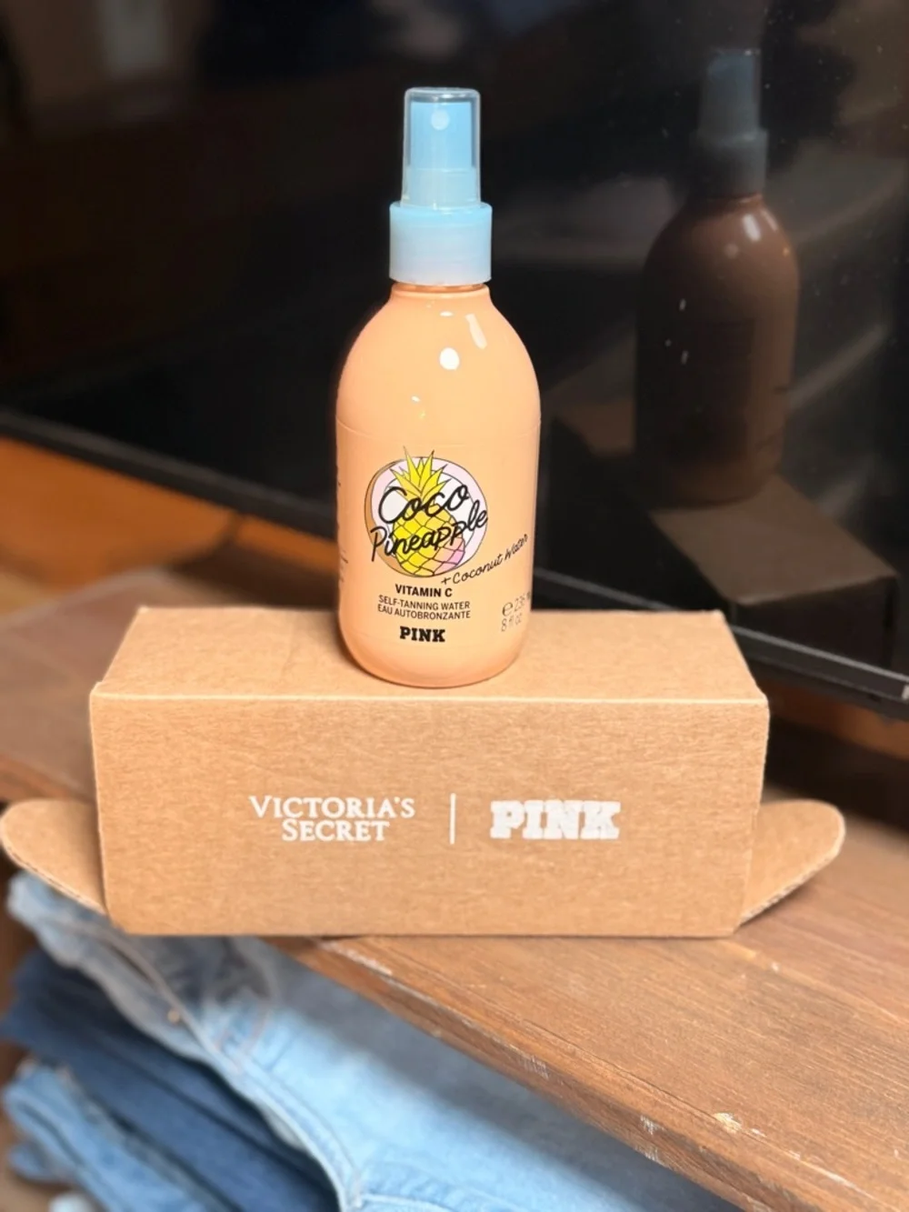 PINK Coco Pineapple Vitamin C Self-Tanning Water —Brand new in box!